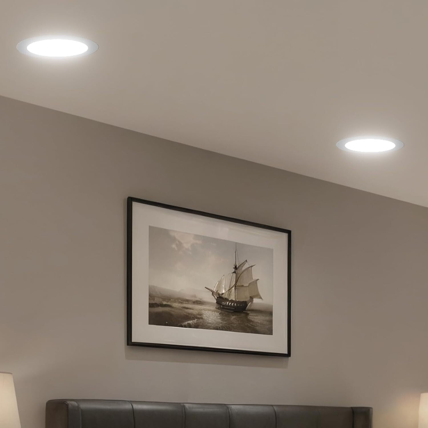 Amico 6 Pack 6 Inch 5CCT Ultra-Thin LED Recessed Ceiling Light with Junction Box