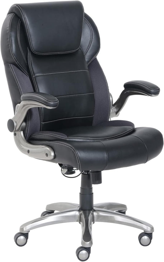 AmazonCommercial - Ergonomic Bonded Leather Executive Office Chair with High Bac