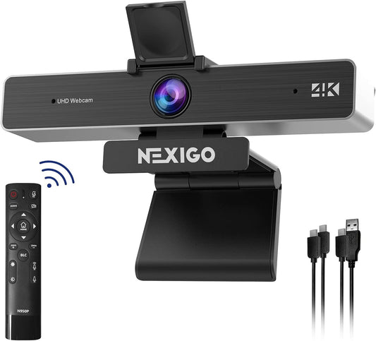 NexiGo Zoom Certified, N950P (Gen 2) 4K Zoomable Webcam, RF Remote, Sony_Starvis