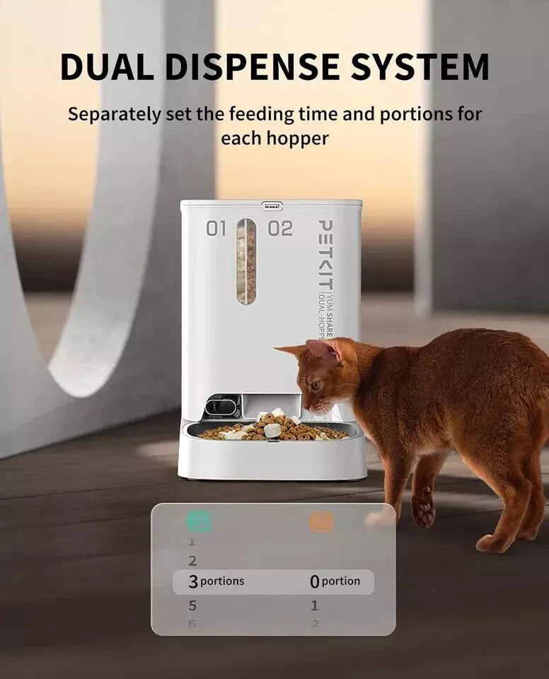 PETKIT Automatic Cat Feeder with Camera,1080P HD Video with Night Vision