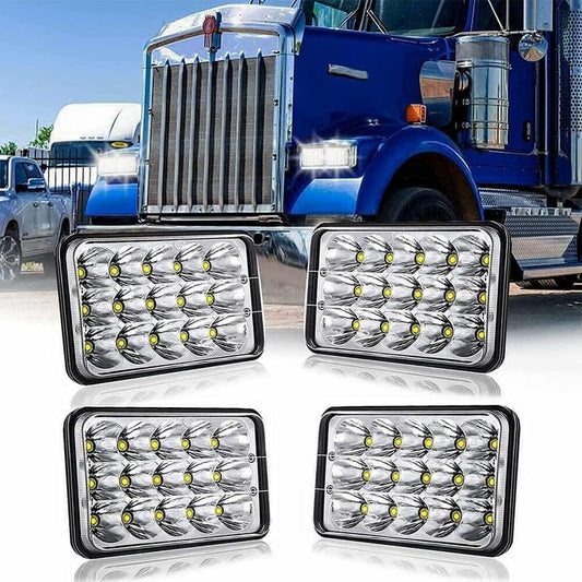 4x6" LED Headlights Rectangular/ H4651 H4652 H4656 H4666 H6545