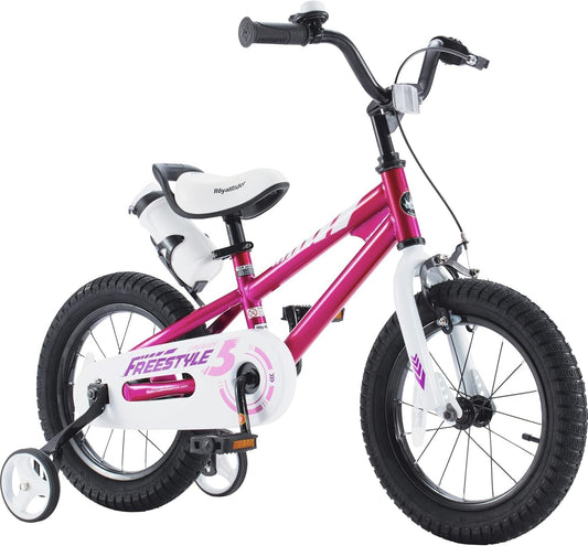 RoyalBaby EZ & Freestyle Kids Bike, Size 12-18 Inch for Toddlers to Big Kids