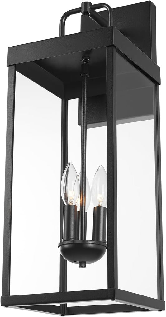 Outdoor Wall Sconce Light, 24 Inch Tall Transitional Exterior Wall Bracket Light