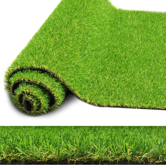 Realistic Artificial Grass Rug 4 FT x 6 FT Fake Faux Turf Grass, ZGR 0.8" Indoor