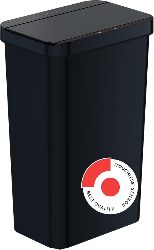 iTouchless Prime 13.2 Gallon Sensor Trash Can, Durable Dent-Proof Construction