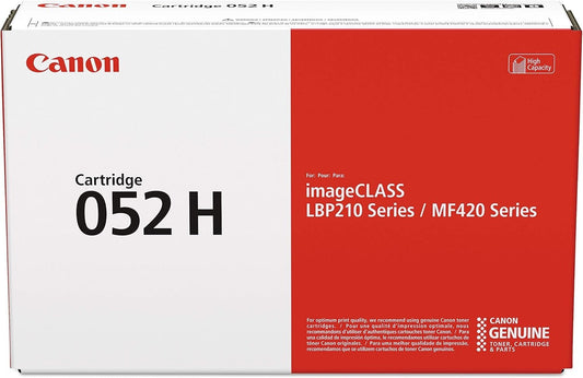 Canon Original 052 Black Toner Cartridge, High Yield (2200C001)