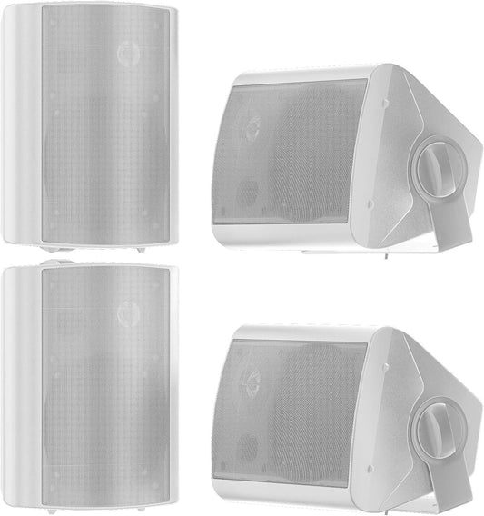 STUDIOFINIX 5.25 Inch 600W Outdoor Speakers Waterproof Wired, Passive Wall Mount