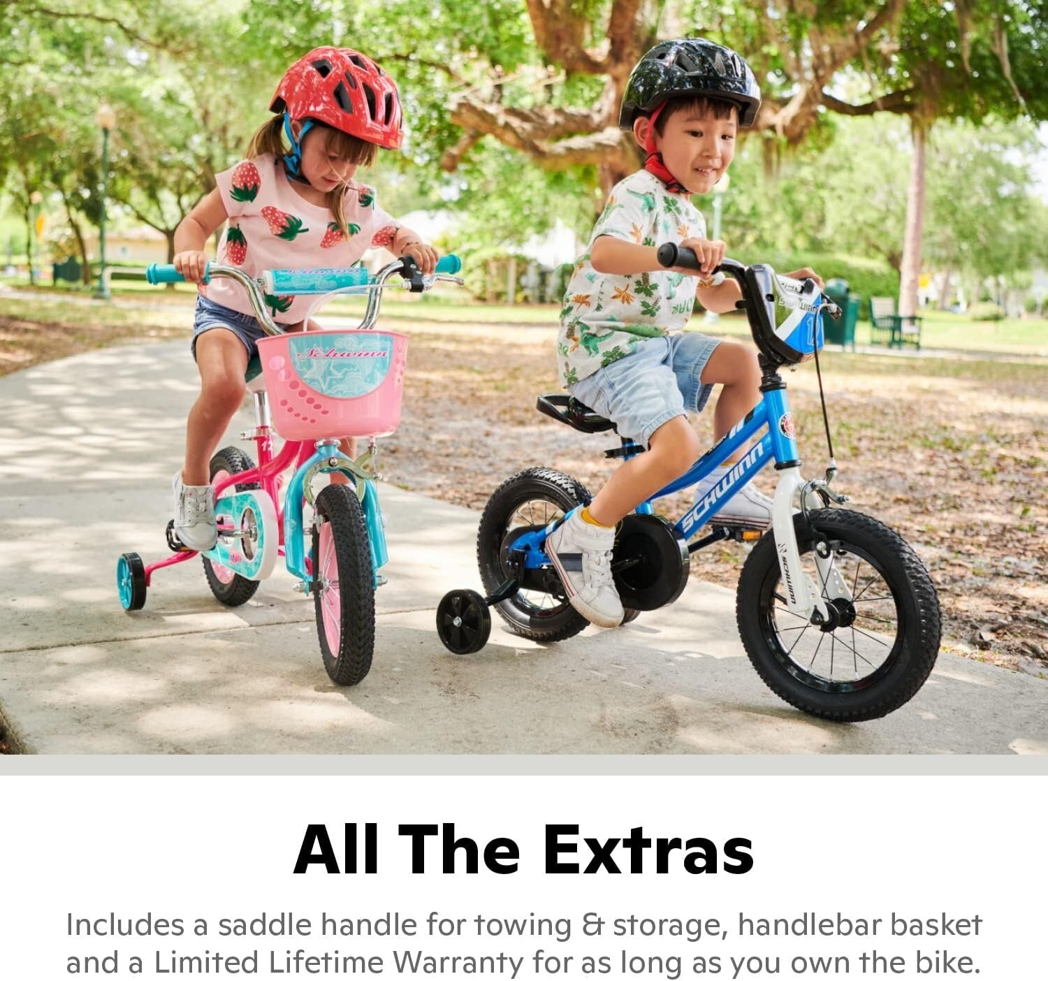 Toddler  Kids Bike 14" Wheels Training Wheels Included Ages 2-9 Years Old