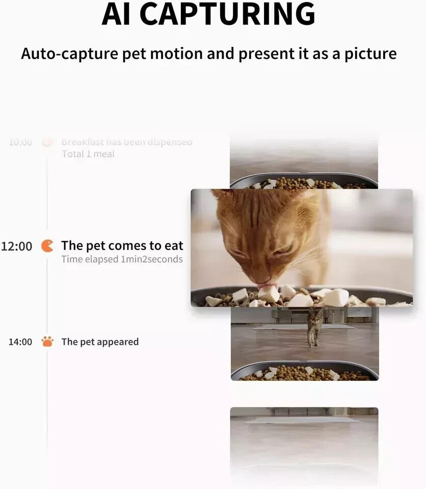 PETKIT Automatic Cat Feeder with Camera,1080P HD Video with Night Vision