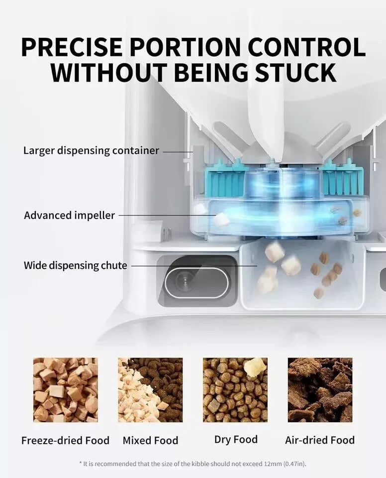 PETKIT Automatic Cat Feeder with Camera,1080P HD Video with Night Vision