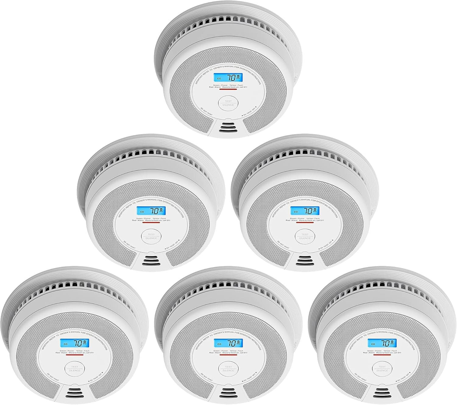 X-Sense Wireless Interconnected Combination Smoke and Carbon Monoxide Detector