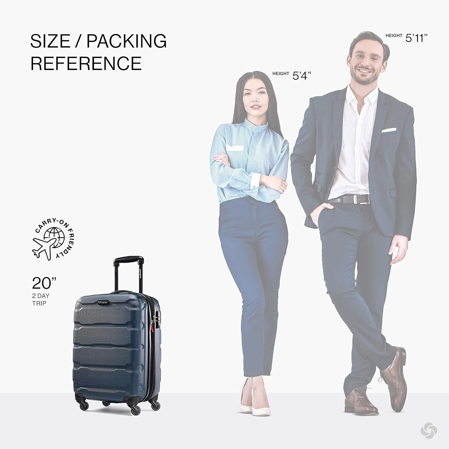 Samsonite Omni PC Hardside Expandable Suitcase, Teal