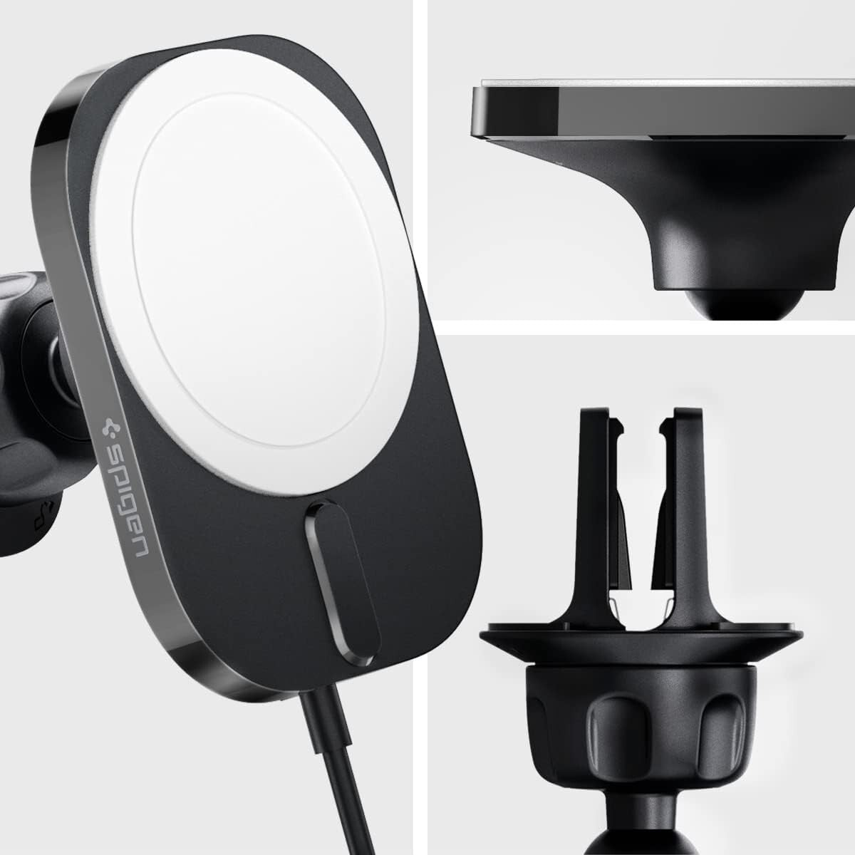 Spigen OneTap Pro 3 - 15W Apple Certified MagSafe Car Mount Charger