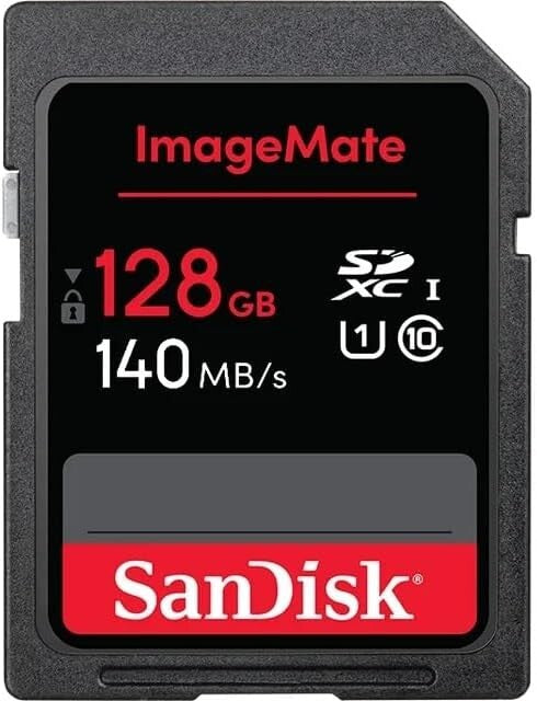 SanDisk 128GB ImageMate SDXC UHS 1 Memory Card - Up to 140MB/s - SDSDUNB-128G-AW