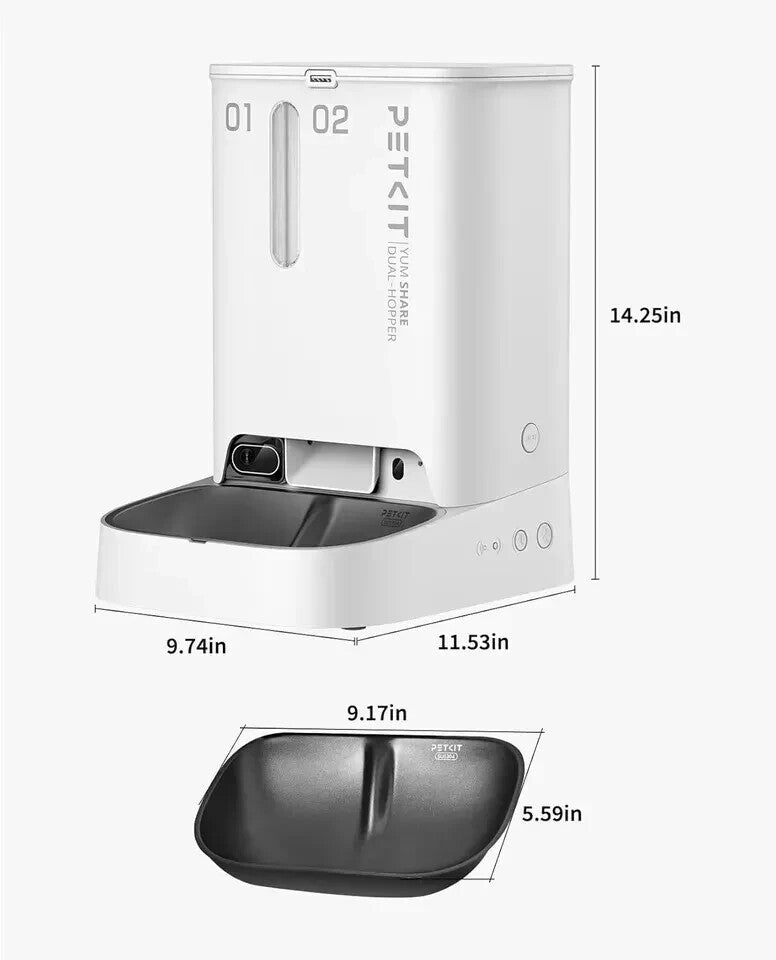 PETKIT Automatic Cat Feeder with Camera,1080P HD Video with Night Vision
