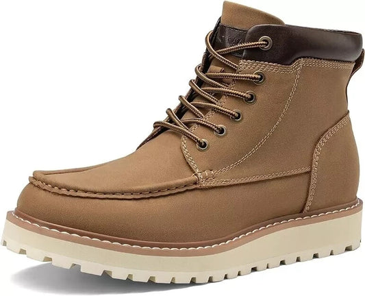 Bruno Marc Men's Moc Toe Boot Fashion Comfort Casual Wedge Boots Size 11