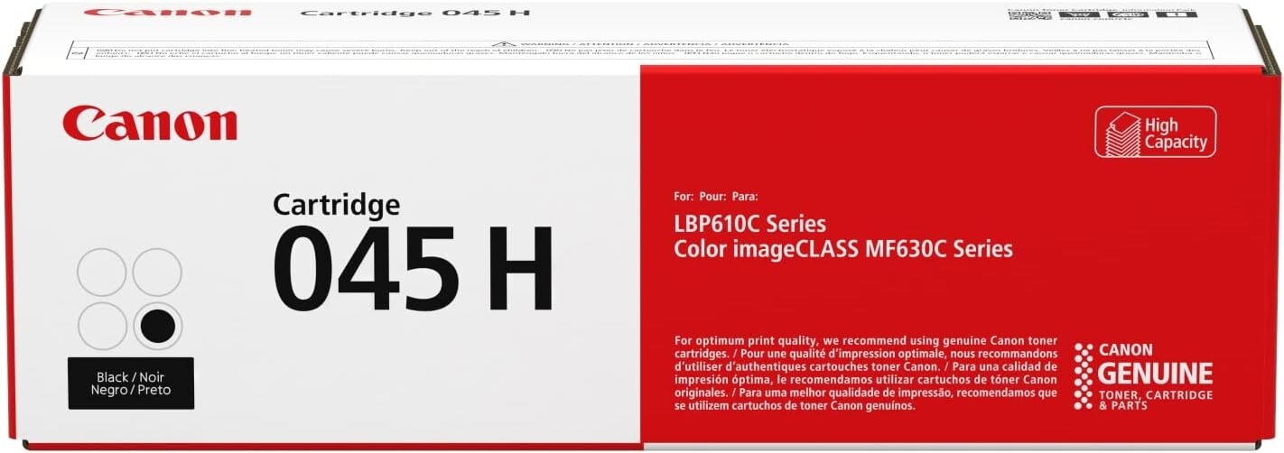 Genuine Canon 045 Black Toner Cartridge LBP610C MF630C Series Free Shipping