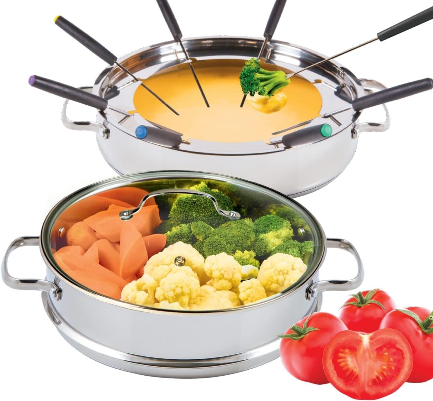 Nuwave Design-18/8 Stainless Steel Cookware,Free of PTFE PFOA PFOS,