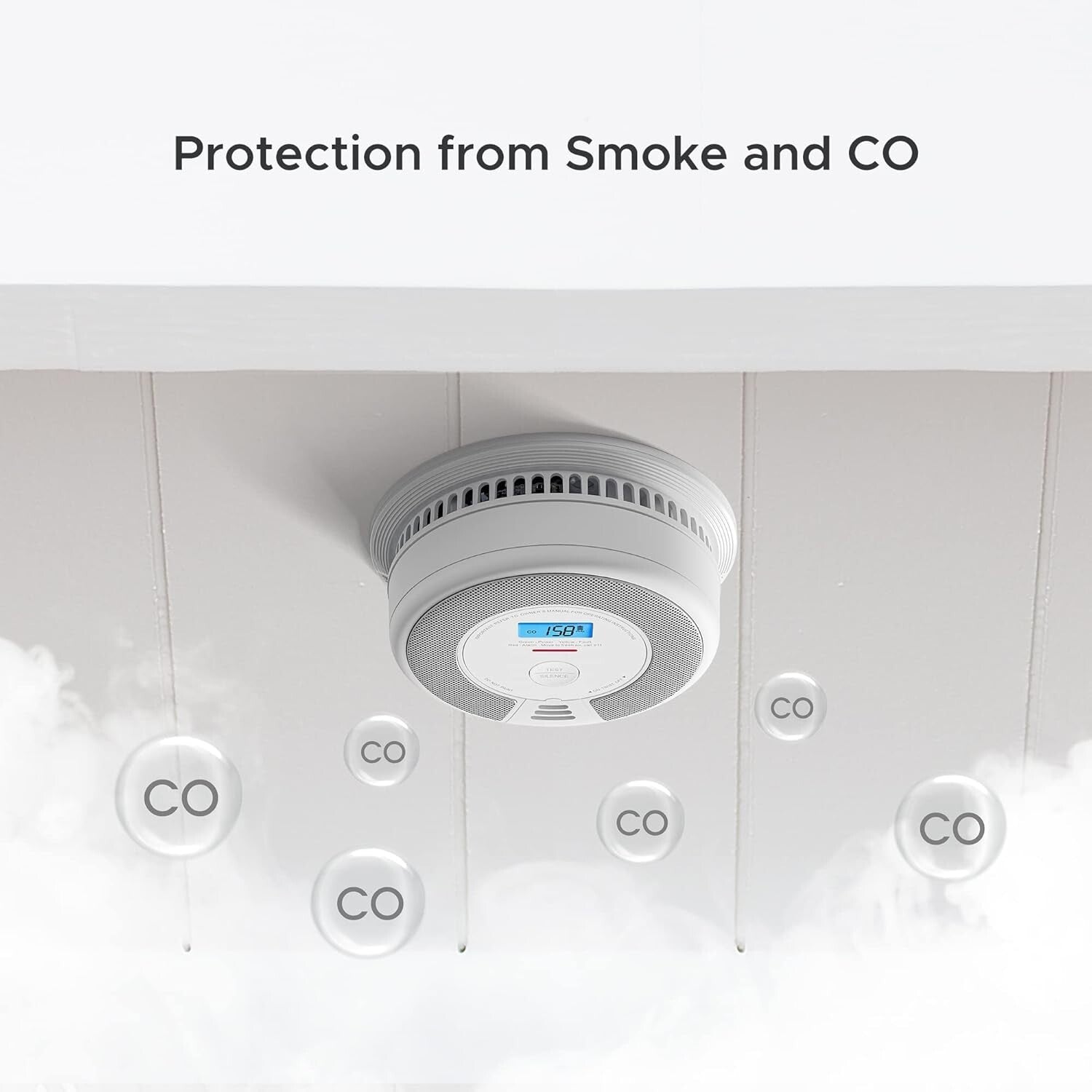 X-Sense Wireless Interconnected Combination Smoke and Carbon Monoxide Detector