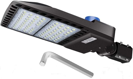 LEDMO 200W LED Parking Lot Lights 5000K Street Shoebox Pole Lights Waterproof