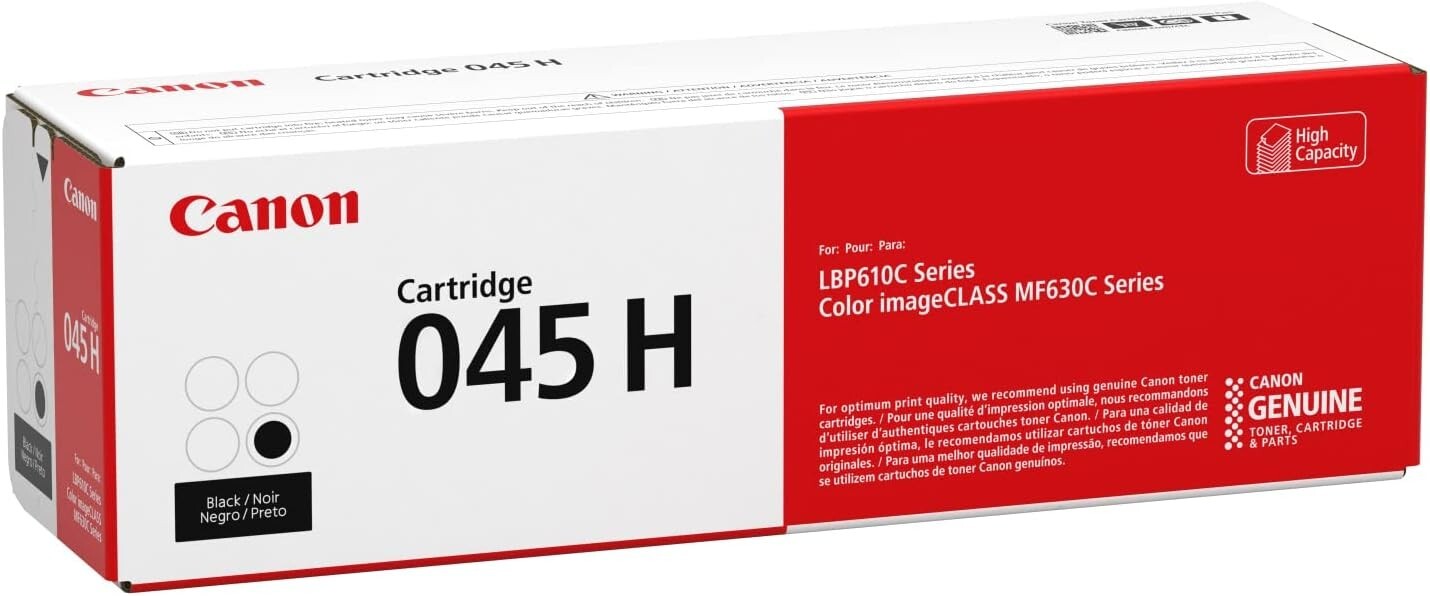 Genuine Canon 045 Black Toner Cartridge LBP610C MF630C Series Free Shipping