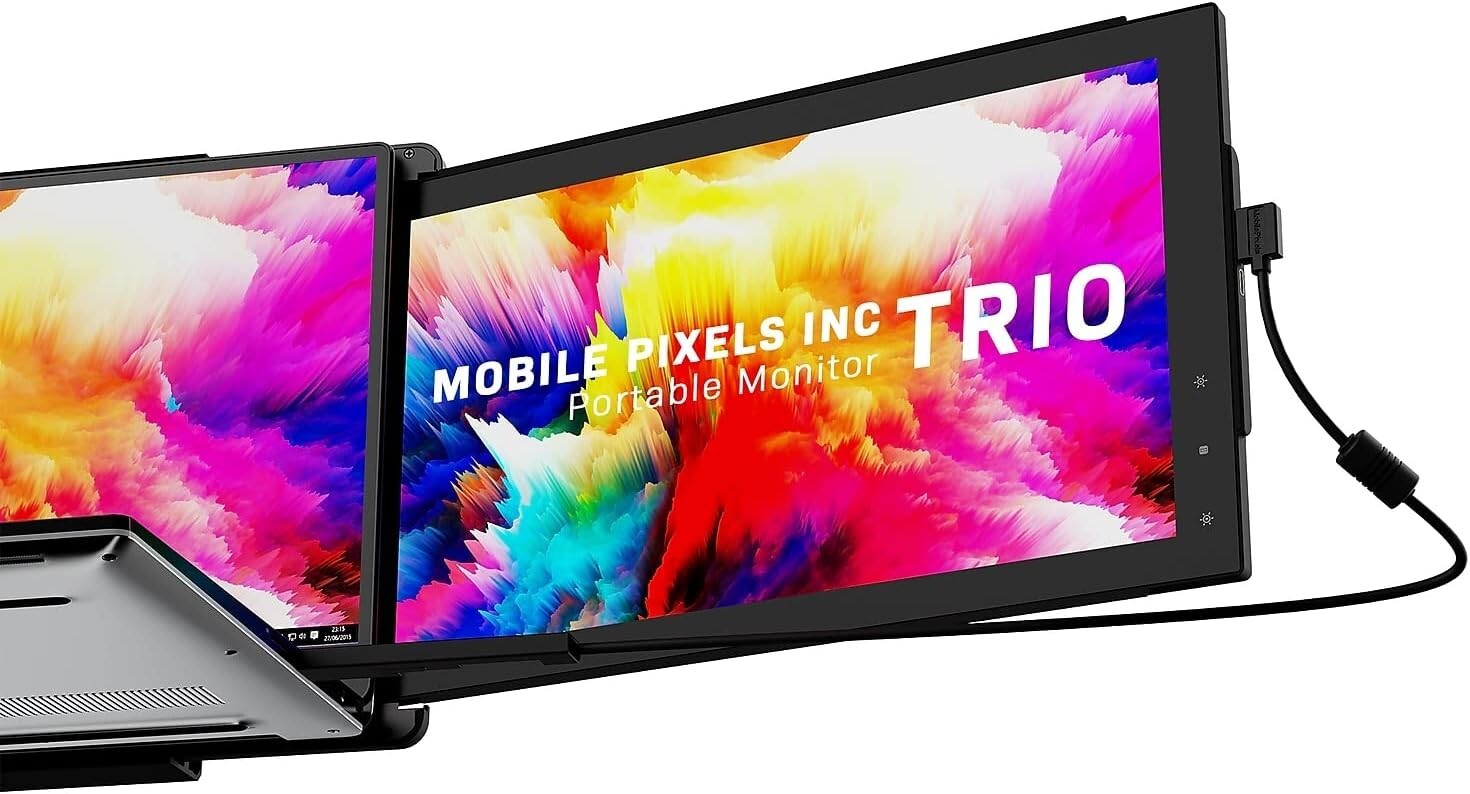 Mobile Pixels Trio Portable Monitor for Laptops, 12.5'' Full HD IPS Screens, USB