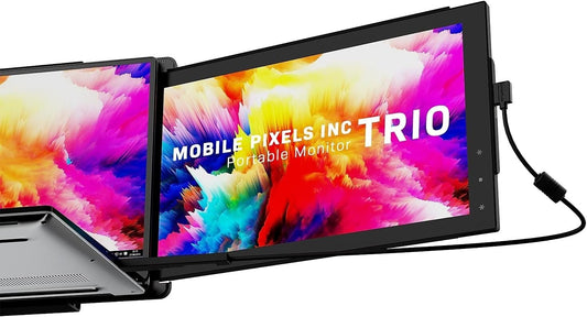 Mobile Pixels Trio Portable Monitor for Laptops, 12.5'' Full HD IPS Screens, USB