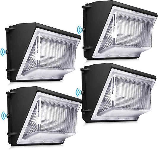 LEDMO 120W LED Wall Pack Light 4 Pack Dusk to Dawn with Photocell Outdoor Commer
