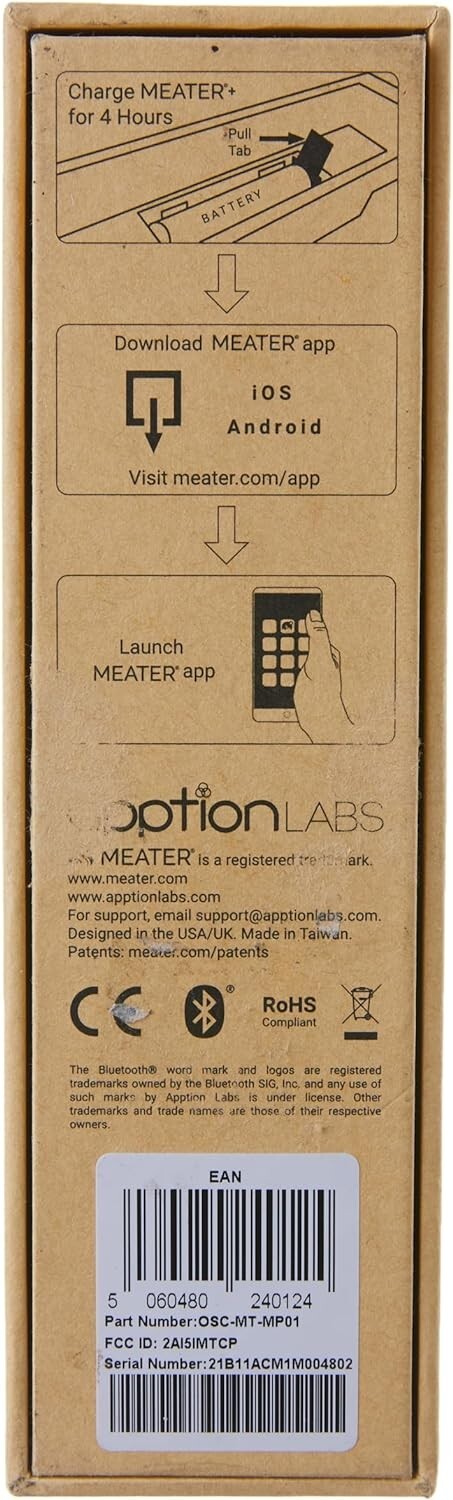 Plus: Long Range Wireless Smart Meat Thermometer with Bluetooth Booster | for BB