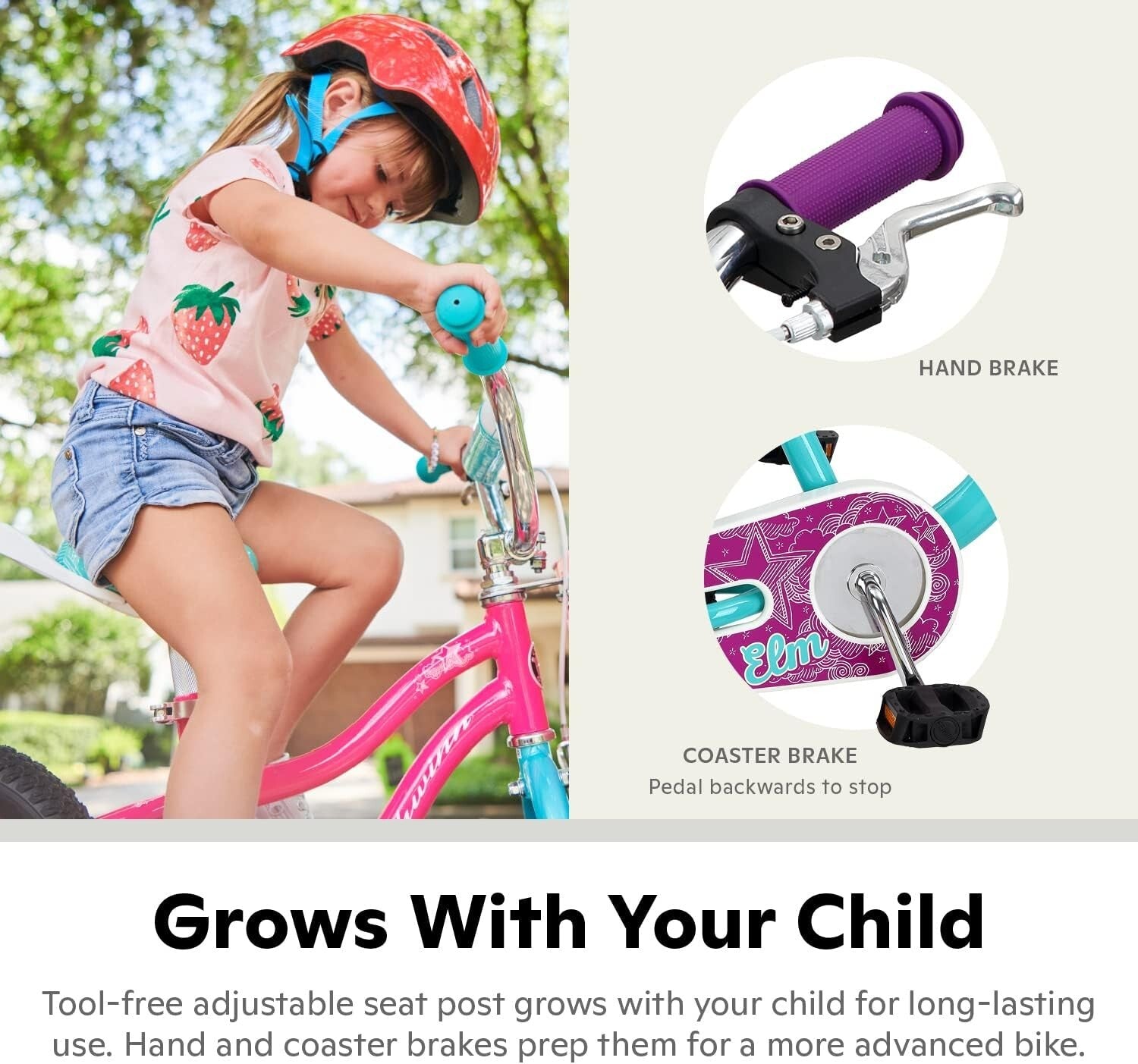 Toddler  Kids Bike 14" Wheels Training Wheels Included Ages 2-9 Years Old