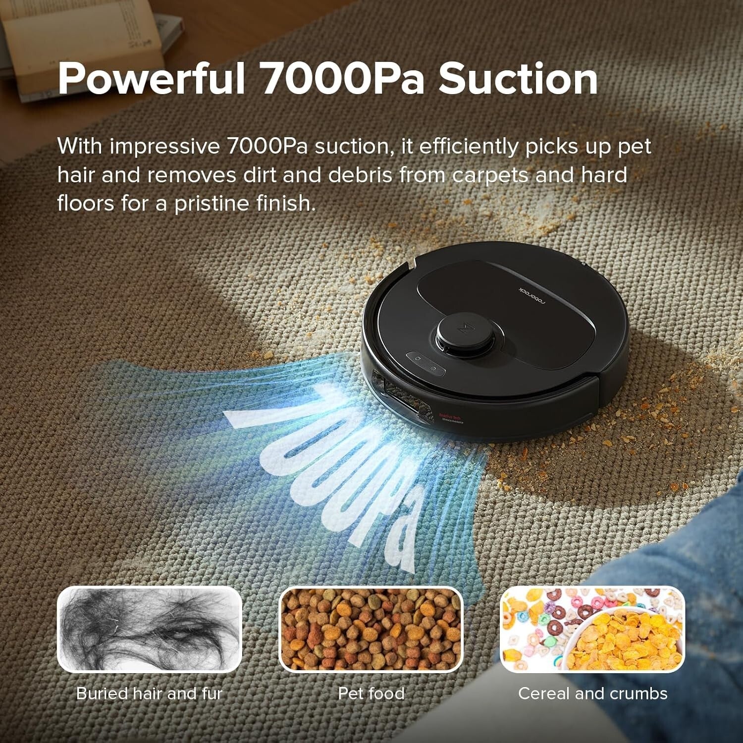 roborock Qrevo S Robot Vacuum and Mop, Auto Dry, Auto Mop Wash, 7000Pa Suction,