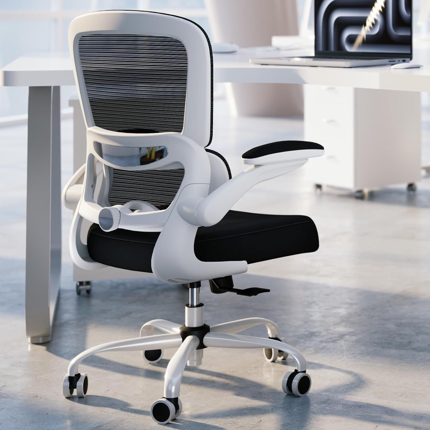 Office Chair Ergonomic Desk Chair with Adjustable Lumbar Support, Mesh Computer