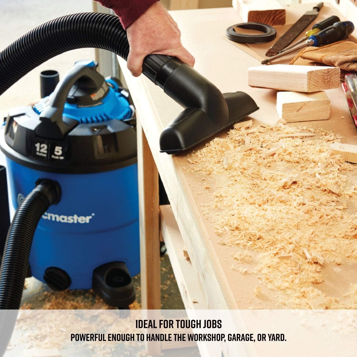 Vacmaster - 9.5 litre vacuum cleaner, with up to 2 horsepower