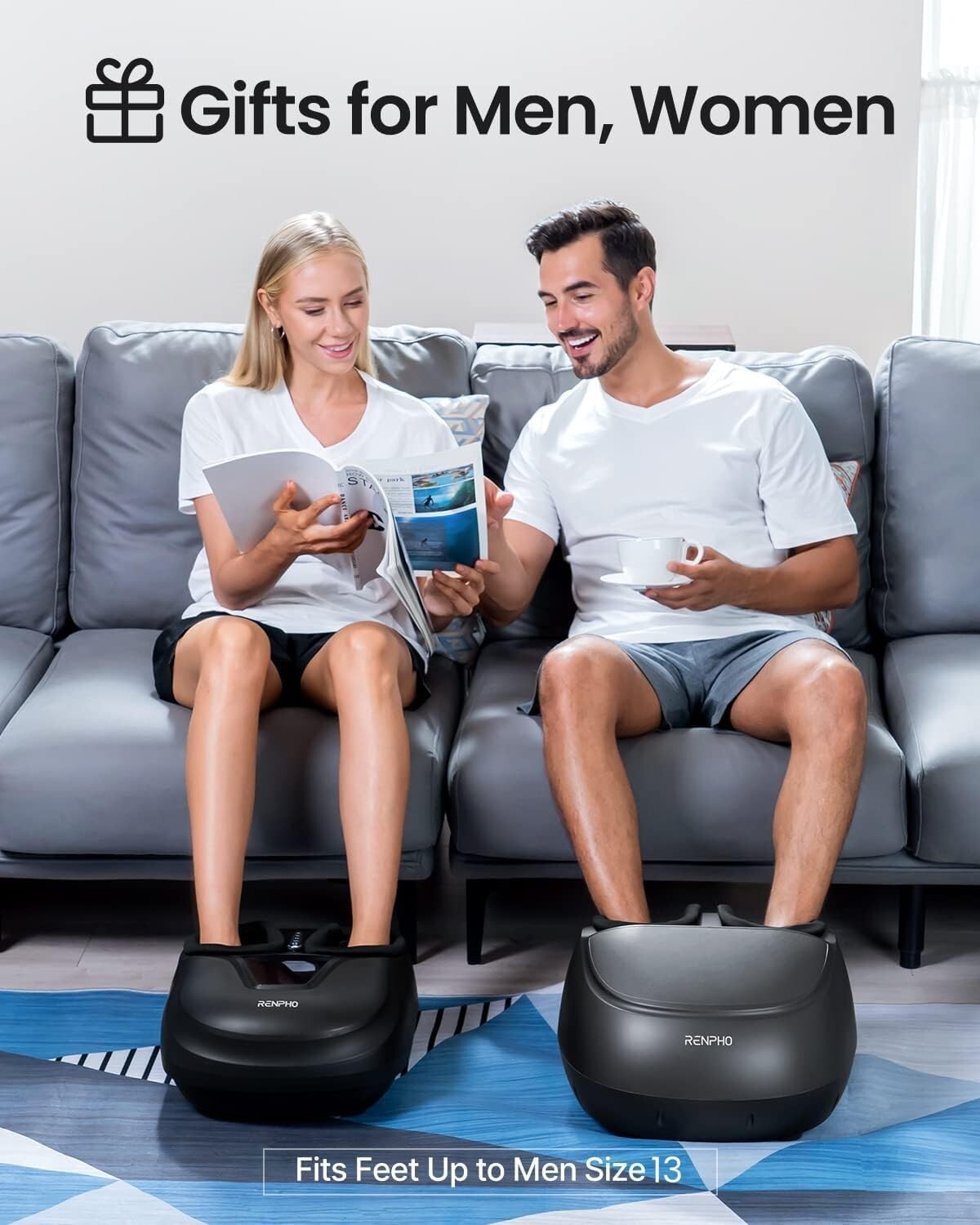 RENPHO Foot Massager Machine [2025 Upgraded], FSA HSA Eligible Shiatsu Foot