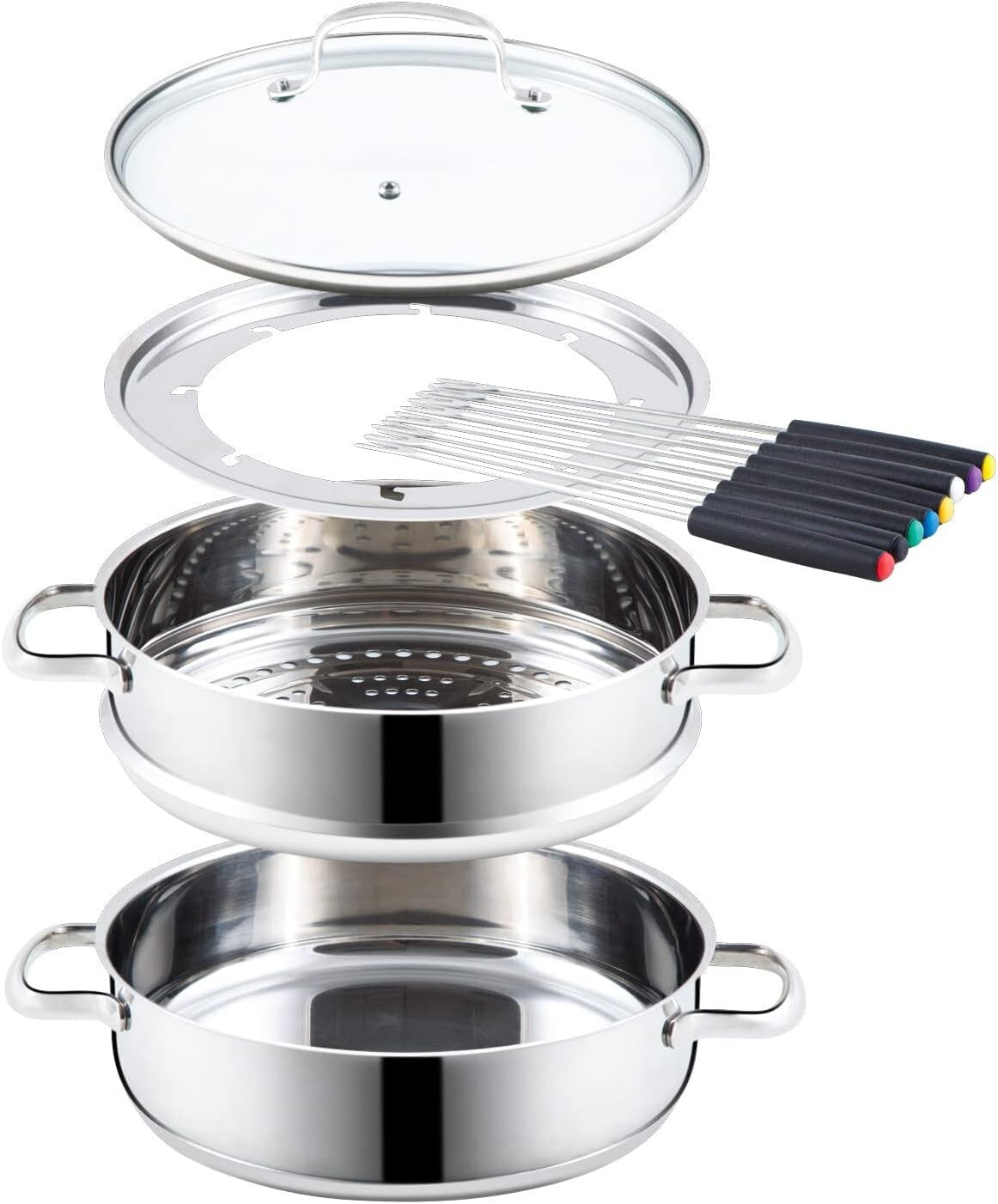 Nuwave Design-18/8 Stainless Steel Cookware,Free of PTFE PFOA PFOS,