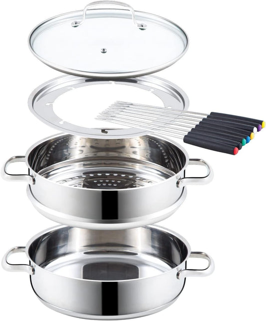 Nuwave Design-18/8 Stainless Steel Cookware,Free of PTFE PFOA PFOS,