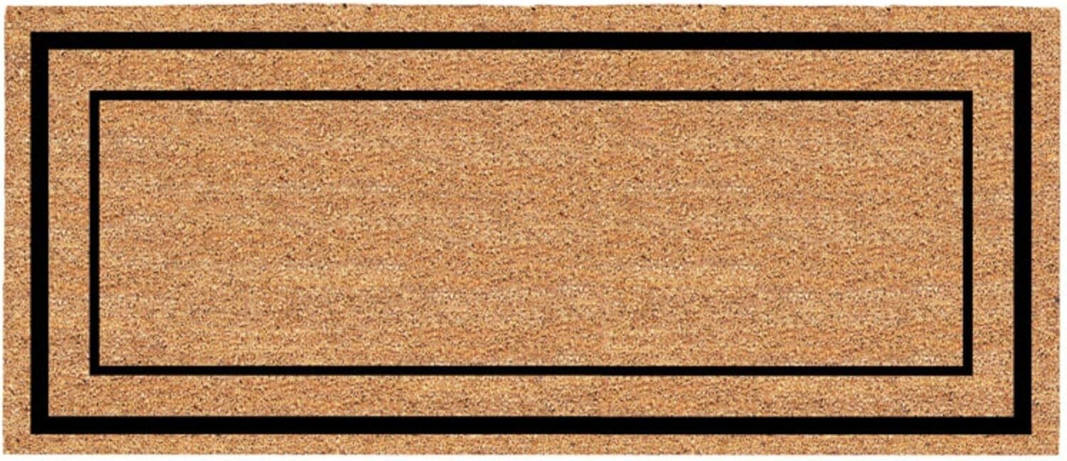 MAT Coir BLK BRDR 24X60