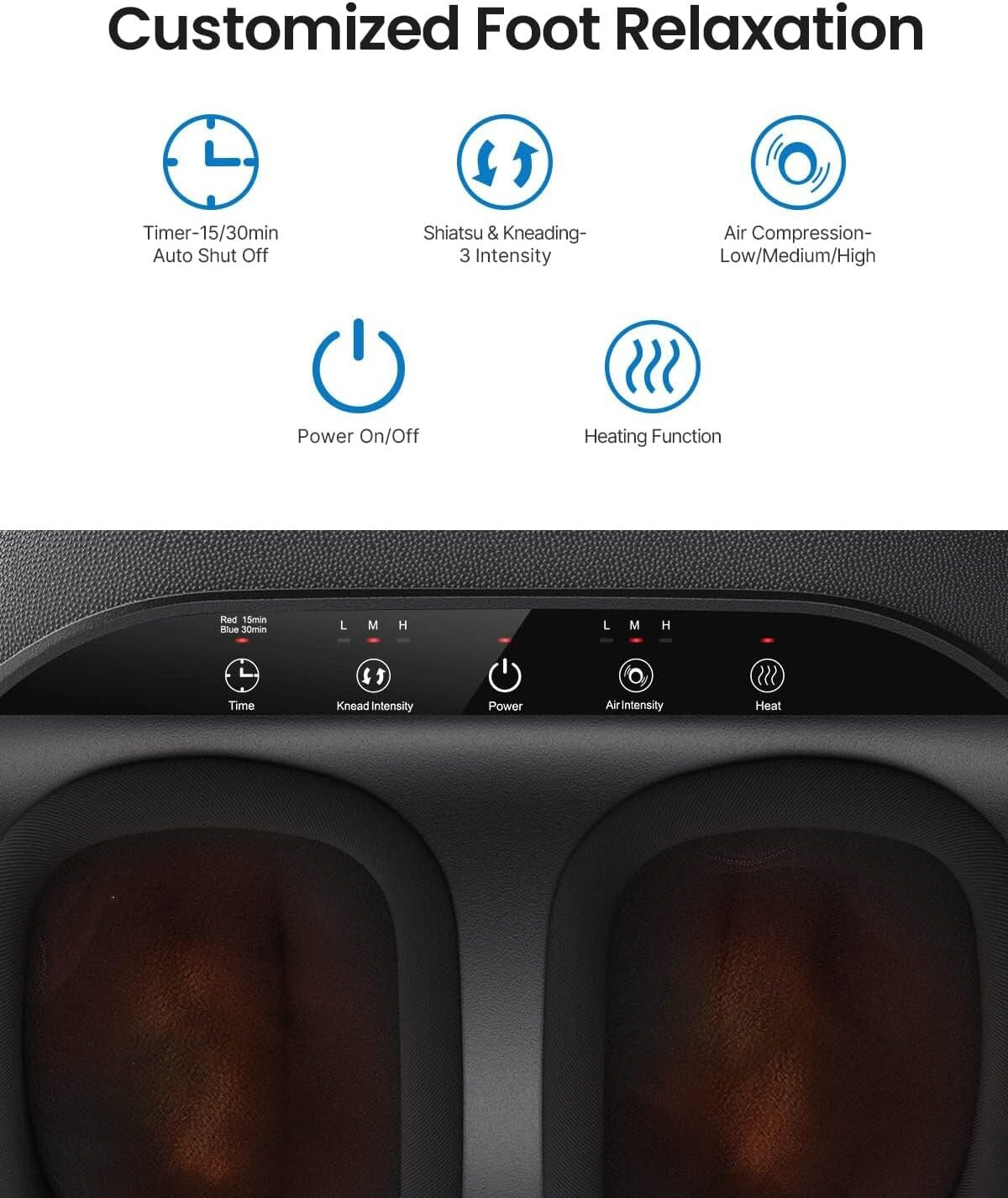 RENPHO Foot Massager Machine [2025 Upgraded], FSA HSA Eligible Shiatsu Foot