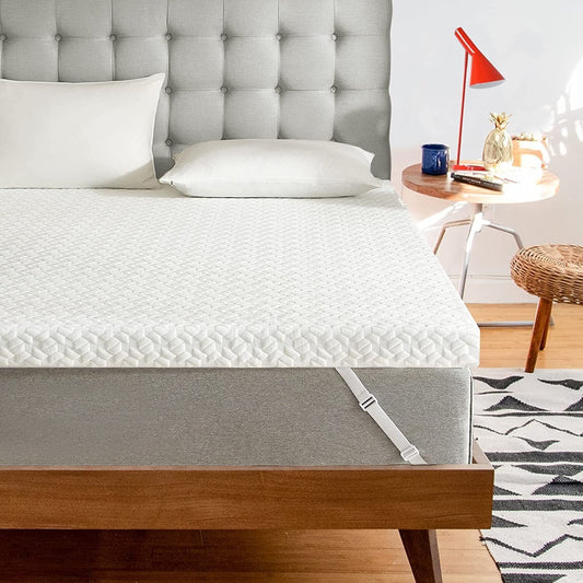 3 Inch Gel Infused Memory Foam Mattress Topper Full Size, High Density Cooling