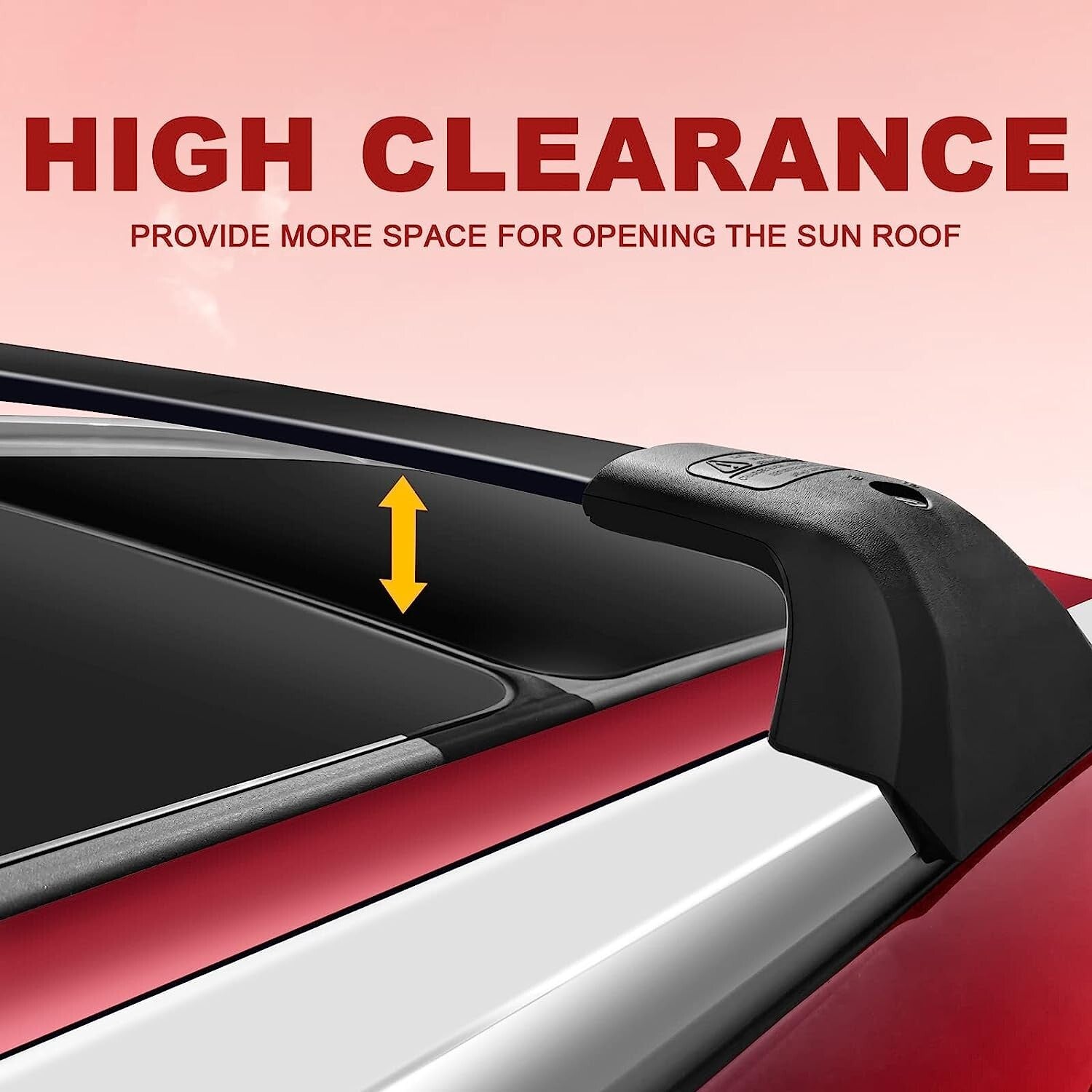 Heavy Duty 260lbs Lockable Cross Bars Roof Racks 20 to 23 Toyota Highlander