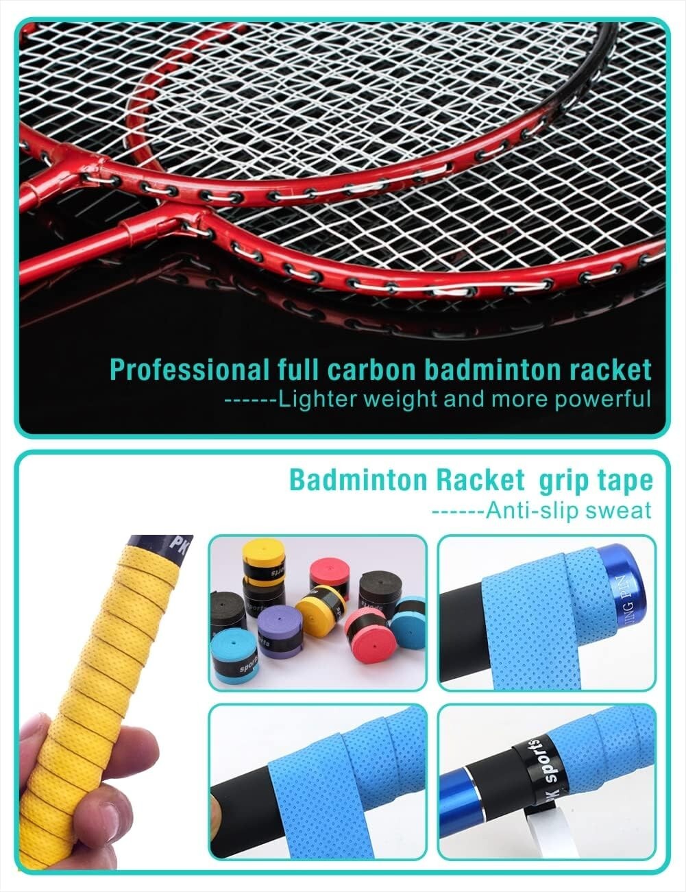 Portable Badminton Net Set,Folding Volleyball Badminton Net,4 Professional Graph