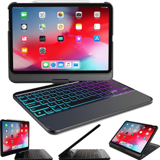 Snugg iPad Pro 11 inch Case with Keyboard, Wireless Backlit Bluetooth iPad 11 Pr