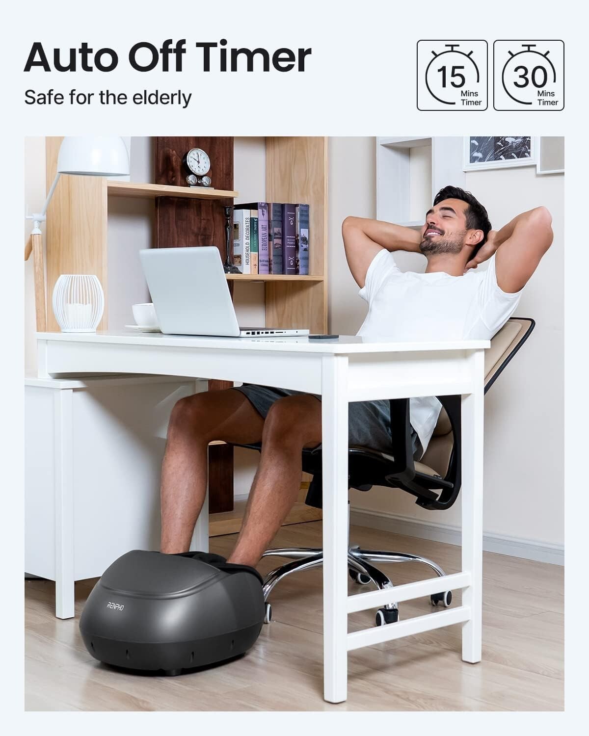RENPHO Foot Massager Machine [2025 Upgraded], FSA HSA Eligible Shiatsu Foot