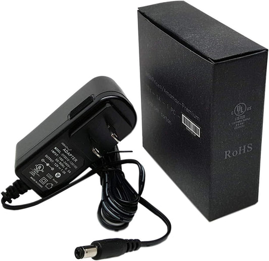 iMBAPrice 12V DC Wall Power Adapter UL Listed Power Supply5-Feet, 12V 1000mA