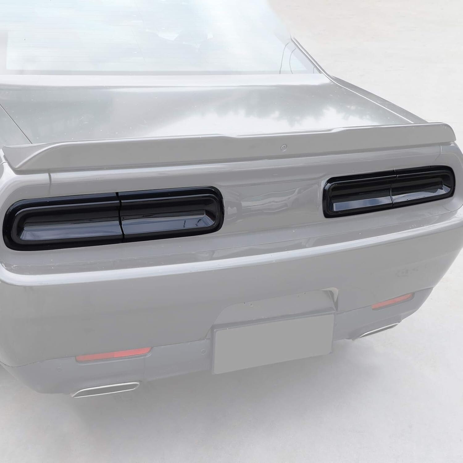 JeCar for Challenger 2015+ Smoked Tail Light Covers Rear Light Guards Exterior