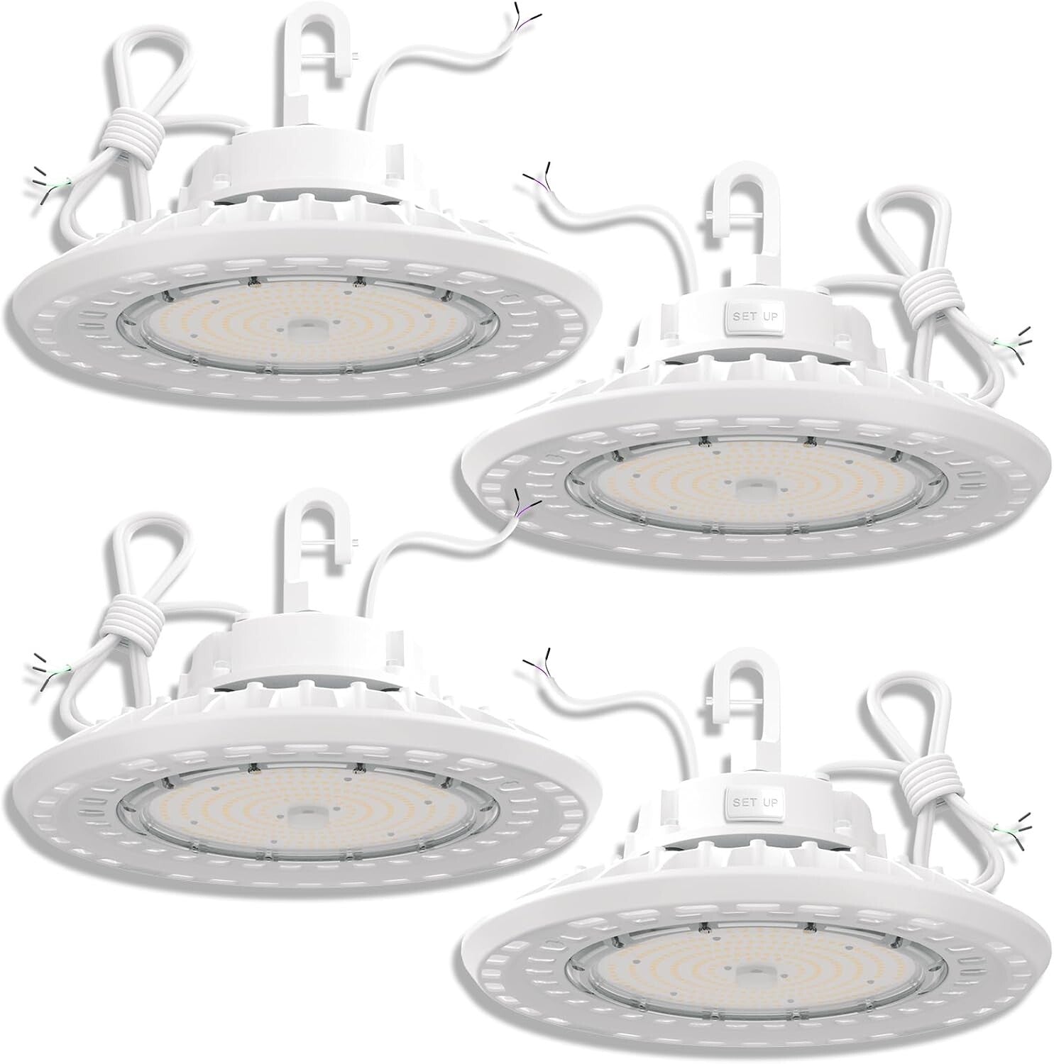 4PACK UFO LED High Bay Light, High Bay Led Shop Lights for Warehouse Barn Factor