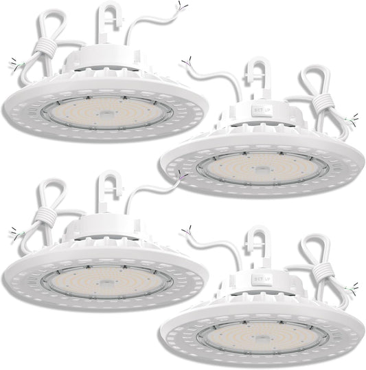 4PACK UFO LED High Bay Light, High Bay Led Shop Lights for Warehouse Barn Factor