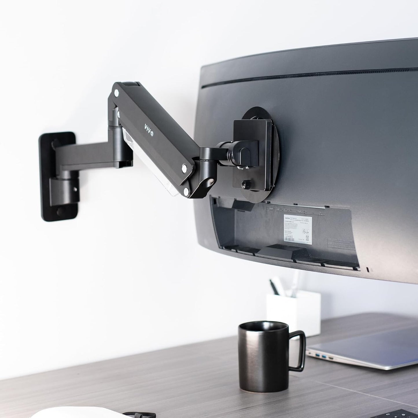 VIVO Premium Aluminum Heavy Duty Monitor Arm for Ultrawide Screens up to 49 inch