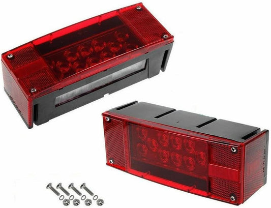 Left+Right/LED Super Diodes for Each Light/Auto 2PCS 12V Trailer Lights
