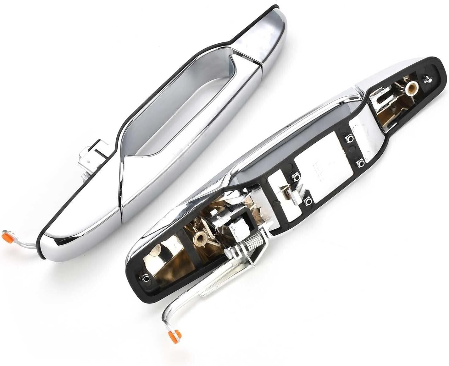 Nakuuly Exterior Chrome Door Handle 4 PCS Front Rear Driver & Passenger Compatib